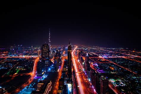 High Rise Buildings During Night Time Photo · Free Stock Photo