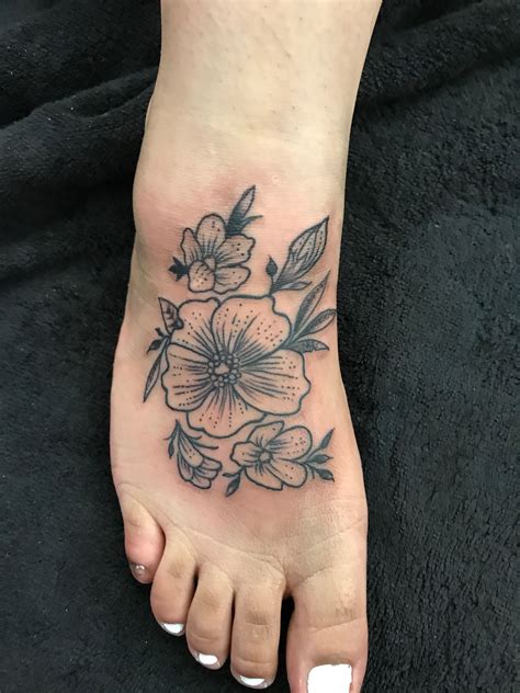 Flower Foot Tattoo Flower Foot Tattoo Flower Tattoo Foot Tattoos