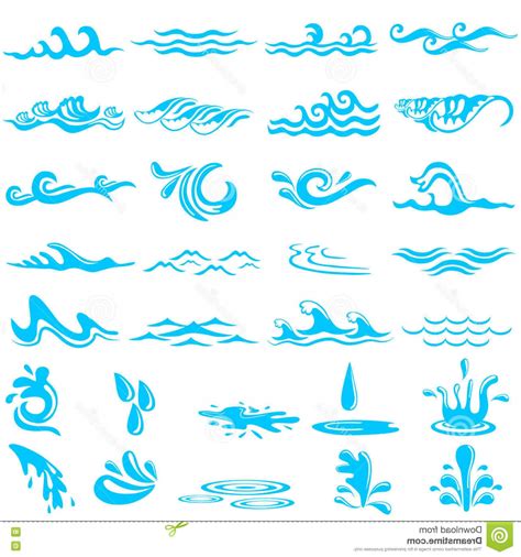 Ocean Wave Vector At Collection Of Ocean Wave Vector