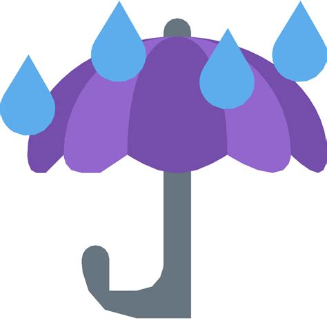 Umbrella With Rain Drops Vector Svg Icon Svg Repo