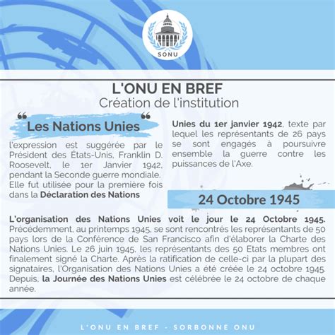 Infographies Présentation de l ONU Sorbonne pour lOrganisation des