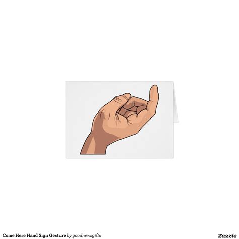 Come Here Hand Sign Gesture Zazzle