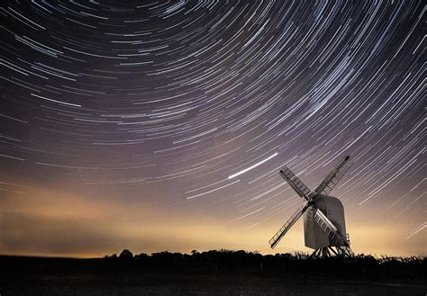 Windmill On A Starry Night Photograph By Ian Hufton Fine Art America