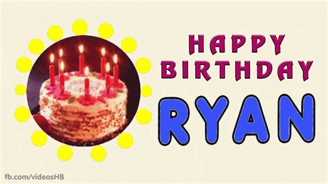 Happy Birthday Ryan Images Cakes Happy Birthday Greeting Cards Happy Birthday Cards Funny