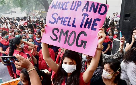 Citizens Protest Against Air Pollution News Zee News