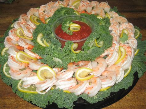 Shrimp can harbor bacteria that can potentially give you food poisoning. Shrimp Platter with Cocktail sauce