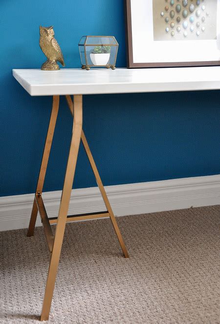 I have collected diy desks ideas for you to match every 24. DIY Glamour Trestle Desk - Shelterness
