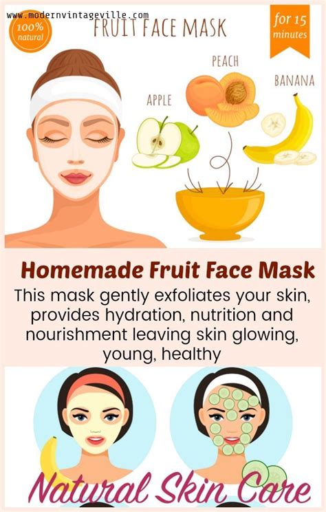 Homemade Facial Masks Are Excellent Addition To Skin Care Routine They Have Fruit Juice And