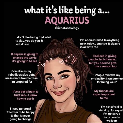 An Image Of A Womans Face With The Words Aquarius Above Her Head