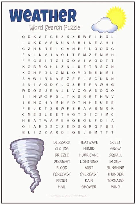 Weather Word Search Puzzle This Fun And Educational Toni Bee Reads