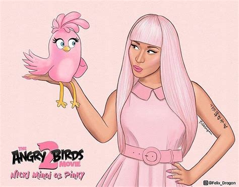 B B On Instagram Nicki Will Be Voicing Pinky In The Angry Birds Movie S