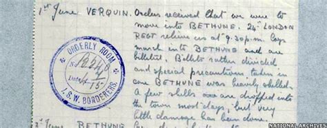 Ww1 Soldier Diaries Placed Online By National Archives Bbc News