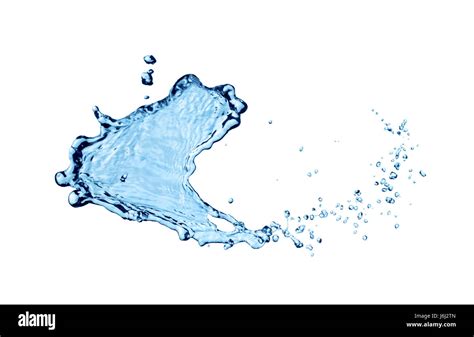 Close Up Of The Water Move Splash Isolated Stock Photo Alamy