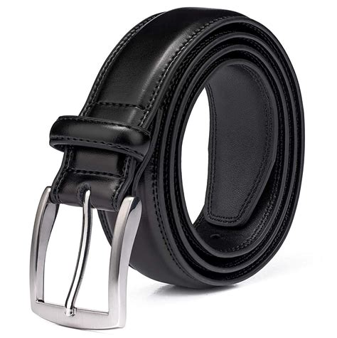 Kml Men S Belt Genuine Leather Dress Belts For Men With Single Prong