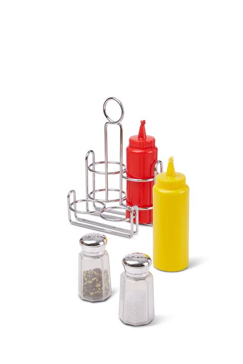 Melissa And Doug Tip And Squirt Condiment Play Food Set With Metal Caddy 5