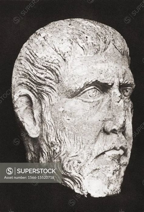 Bust Of Plutarch Aka Lucius Mestrius Plutarchus C 46 120 Ad Greek