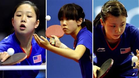 Table tennis had appeared at the summer olympics o. Entire U.S. Olympic women's table tennis team comprised of ...