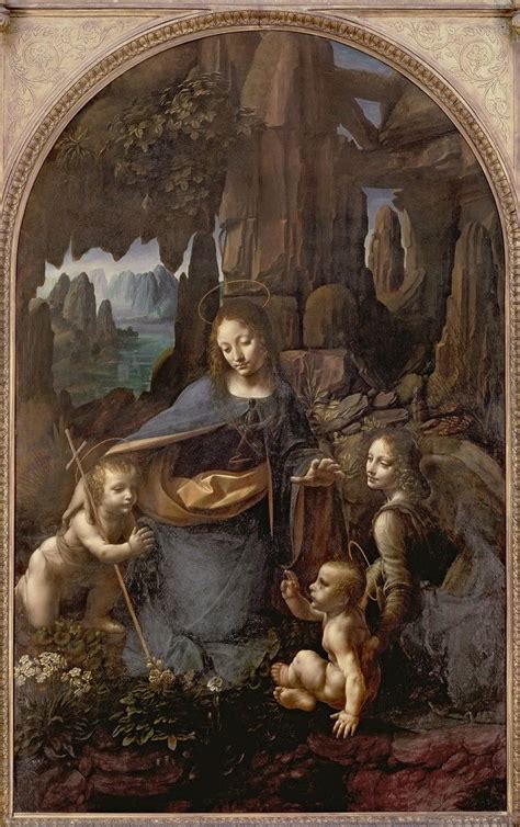 The Virgin Of The Rocks By Leonardo Da Vinci London Version Italian
