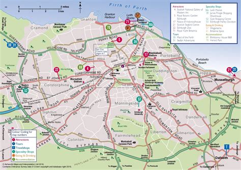 Edinburgh Areas Map Map Of Edinburgh Areas Scotland Uk