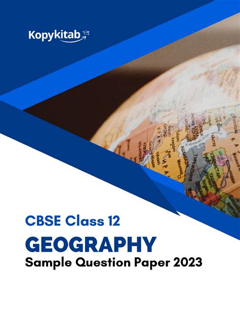 Free Download Cbse Class 12 Geography Sample Question Paper 2023 By