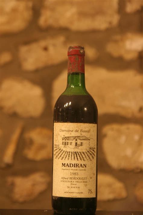 Vin Domaine De Bassail 1983 Vente Vins Madiran Cavagogo
