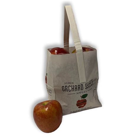 Apple 12 Peck Orchard Select Paper Tote Bag 500 Pack Glacier