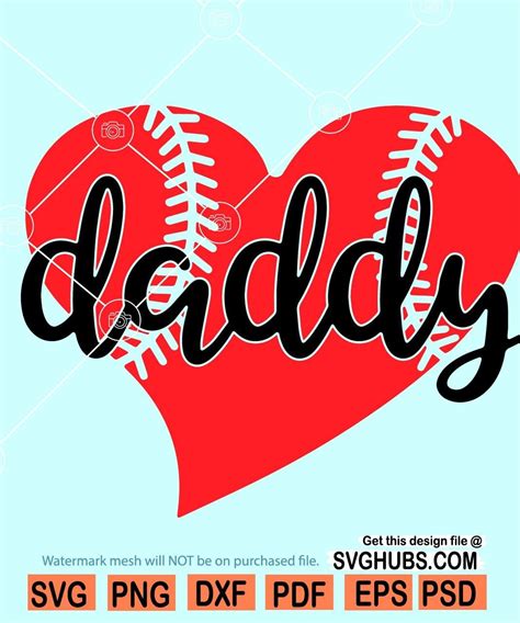 Baseball Dad Svg Baseball Svg Dad Svg Father Day Svg