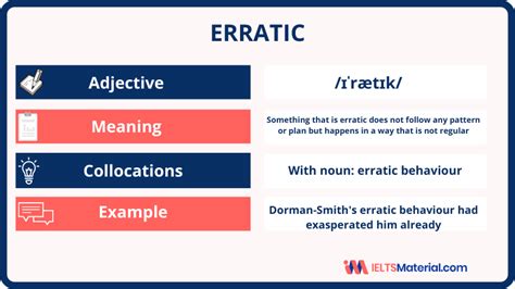 Erratic Word Of The Day For Ielts Speaking And Writing