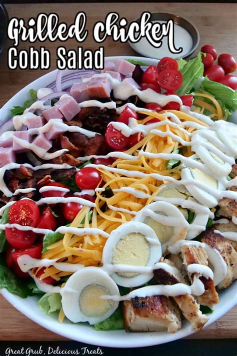 Grilled Chicken Cobb Salad Great Grub Delicious Treats