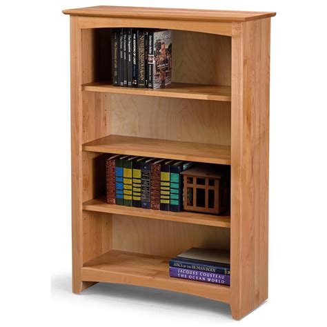 Archbold Furniture Alder Bookcases Solid Wood Alder Bookcase With 3