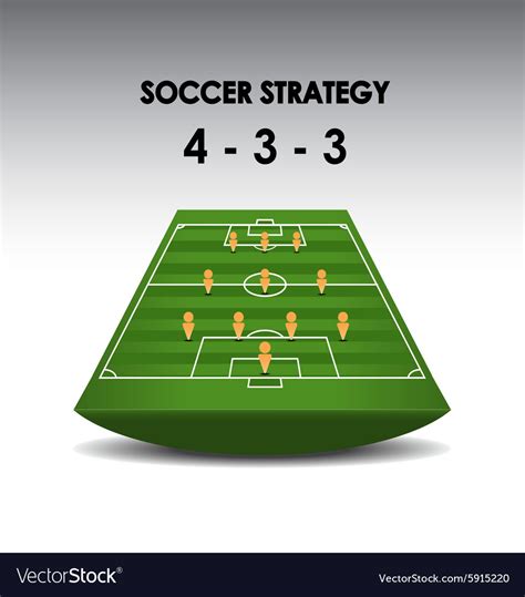 Soccer Strategy Royalty Free Vector Image Vectorstock