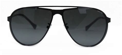Police Spl166 531f Aviator Sunglasses Black Polarized Lens With Uva And Uvb Protection