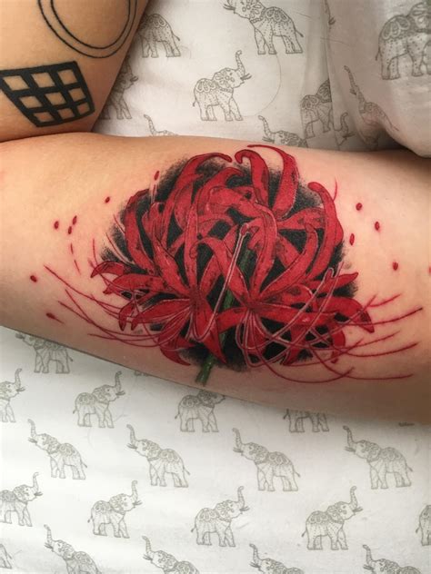Red Spider Lily Done By Tristen Thomas At Artillery Ink In Murrieta Ca