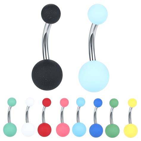 Acrylic Belly Button Ring Pack Acrylic Navel Piercing Set Acrylic
