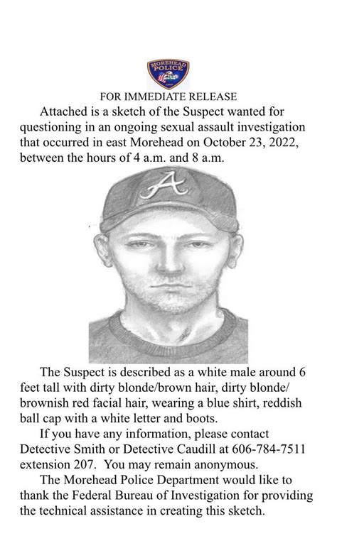 morehead police ask for help identifying man wanted for sexual assault