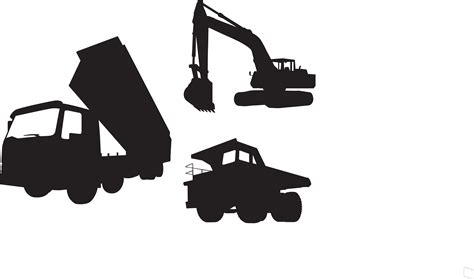 Clip Art Vector Graphics Heavy Machinery Excavator Construction