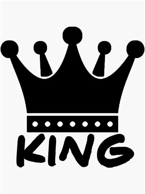 King Sticker By Newlok Redbubble