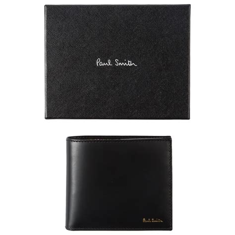 Paul Smith Signature Stripe Bifold Leather Coin Wallet