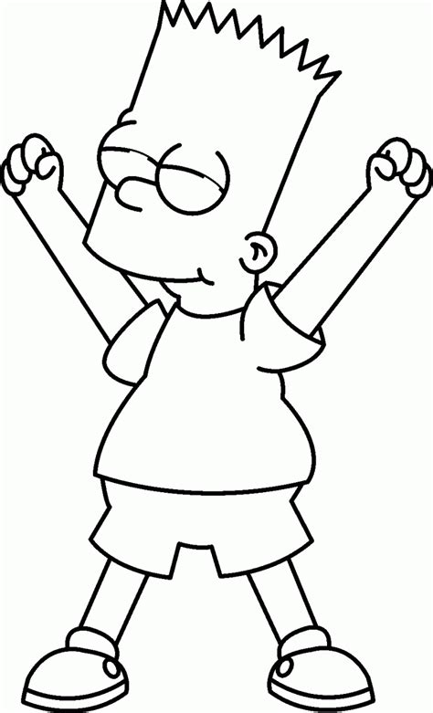 Free Printable Simpsons Coloring Pages For Kids Easy Cartoon Drawings