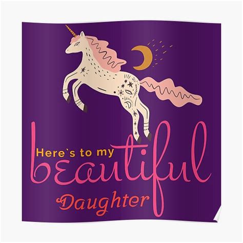 Mother Unconditional Love Quotes To My Beautiful Daughter Poster For Sale By Saiddhaouadi