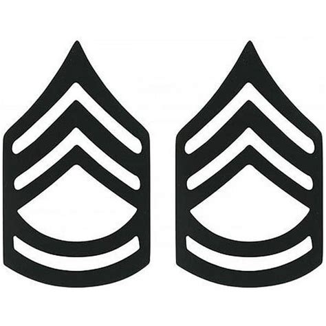Subdued Military Sergeant First Class Pin On Insignia Pair Sfc