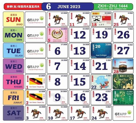 Kalendar Malaysia 2023 Kalendar Malaysia Gambaran