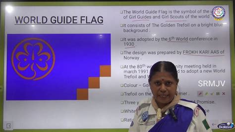 The Bharat Scouts And Guides World Guide Flag Youtube