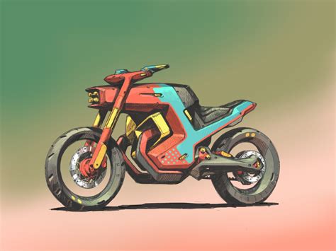 Artstation Motorcycle Sketches