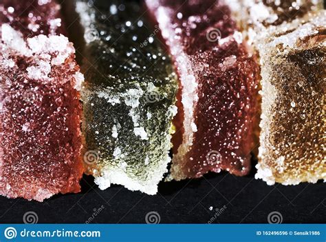 Macro Photo Artist Of Multi Colored Marmalade Jelly Candy S Dessert