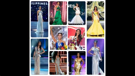 Achievements Of Filipina In Miss Universe Youtube
