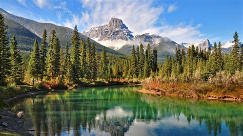 🥇 Canadian Forests Landscapes Mountains Natural Scenery Wallpaper 45337