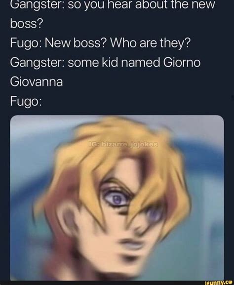 Boss Fugo New Boss Who Are They Gangster Some Kid Named Giorno