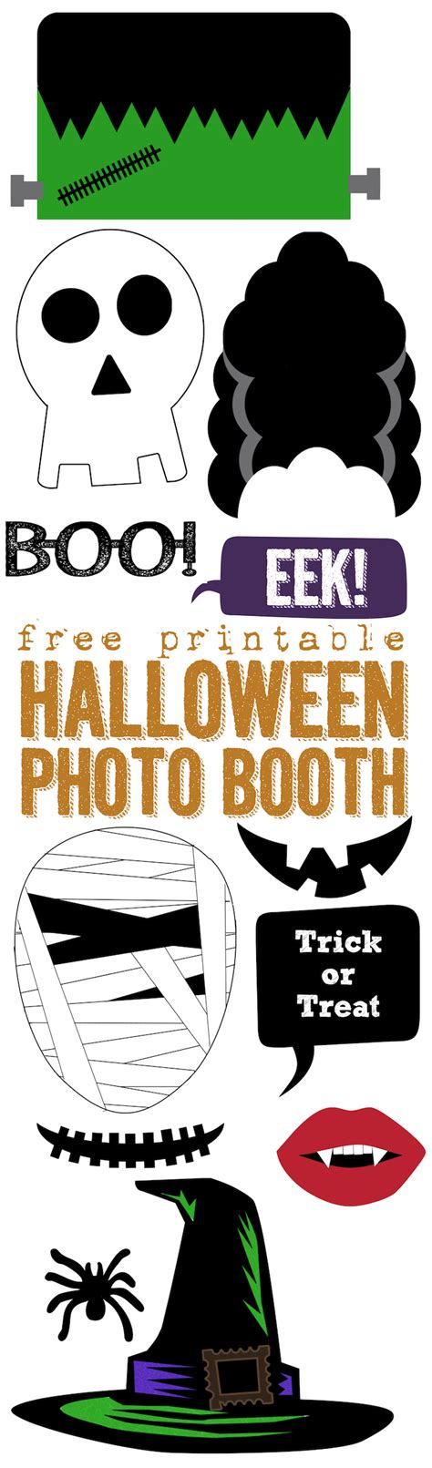 Free Printable Halloween Photo Booth Paper Trail Design