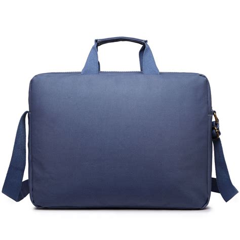 E1651 Miss Lulu Simple Square Solid Colour Laptop Bag Navy